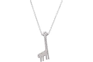 Paialco Sterling Silver Giraffe Pendant Necklace: Graceful Charm Radiating Joy