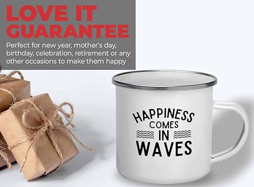 Miniatura 5 de Taza de surfing camper de 12 onzas – Viene en olas – Regalos para entusiastas del surf, deportes acuáticos, tabla de surf, atletismo, pasatiempos,