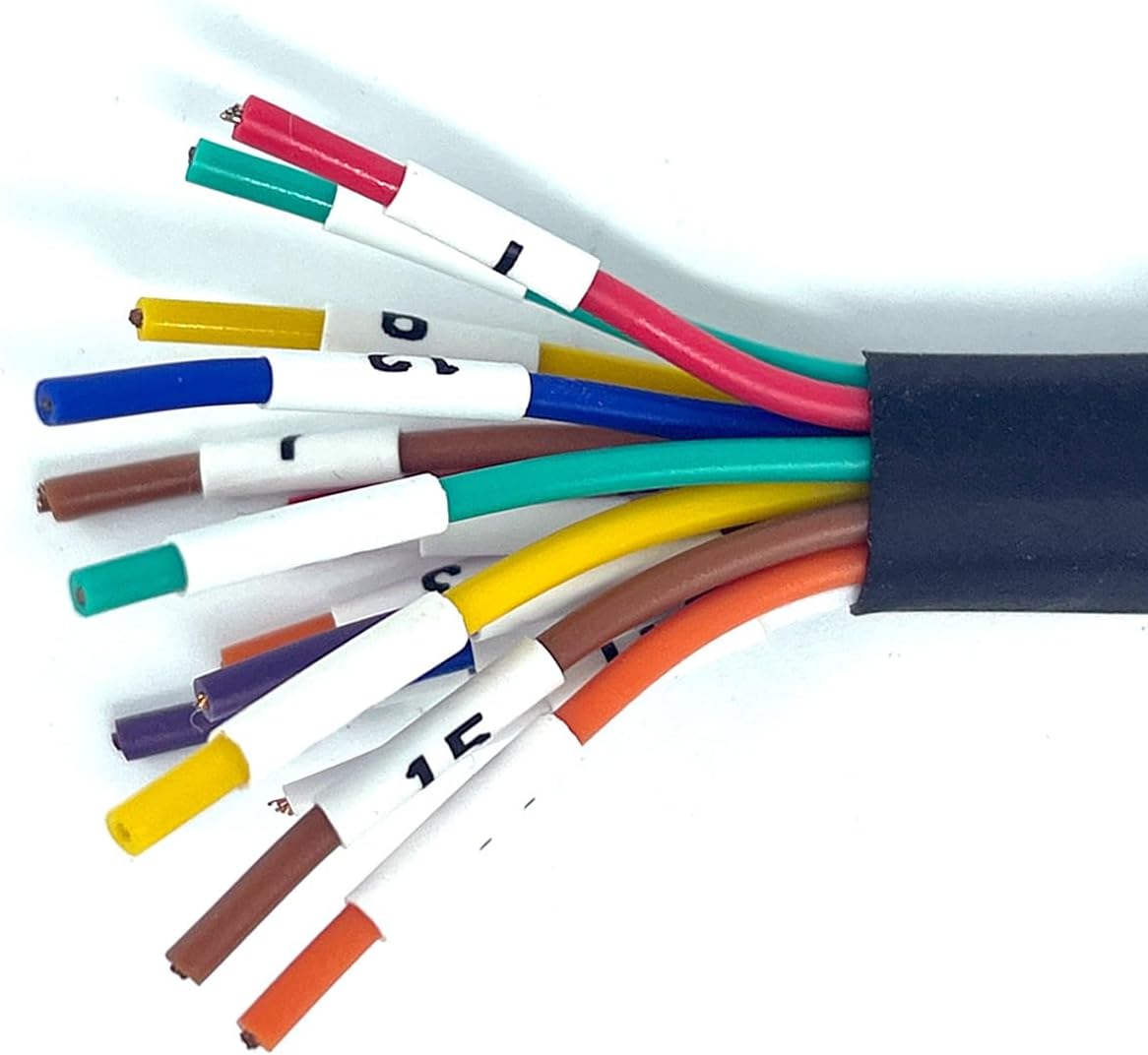 JUTA OBD2 J1962 Female to Open Pigtail Cable Bracket 16PIN OBDII Port Replacement Cable - [1ft/30cm - 5 Pcs]