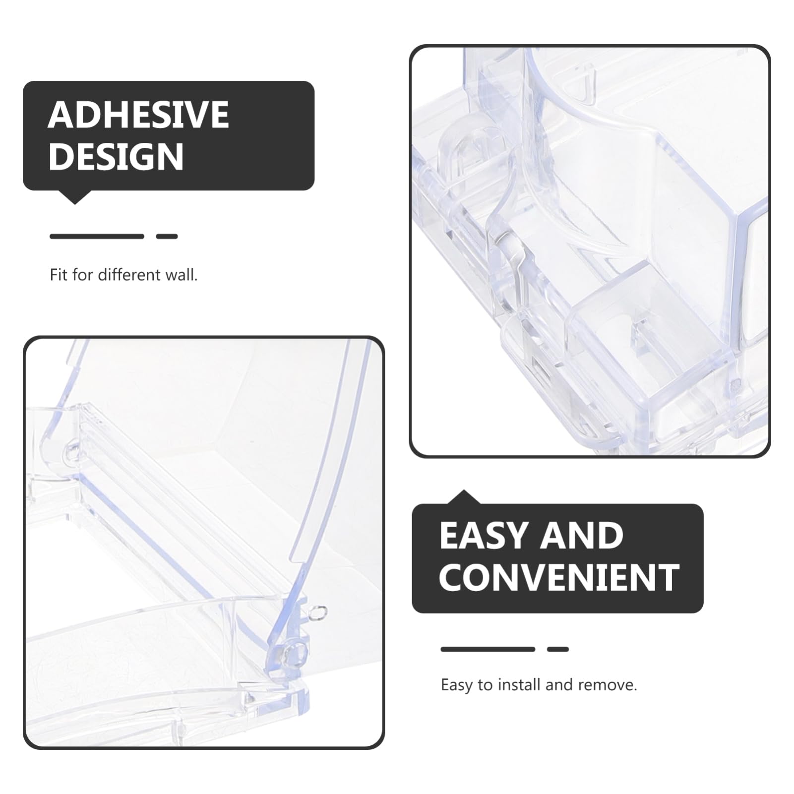 LIFKOME Adhesive Socket Cover Safety Protection for Bathroom and Kitchen Splash Plug Installation Reliable Outlet Guard for Home and Office Use