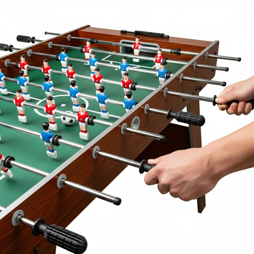 Leomark Mesa de Juegos de Madera para Niños y Adultos Diversión en Casa o en Fiestas Juego Educativo Familiar Estable Resistente Fácil de Montar Ideal para Compartir Tiempo en Familia