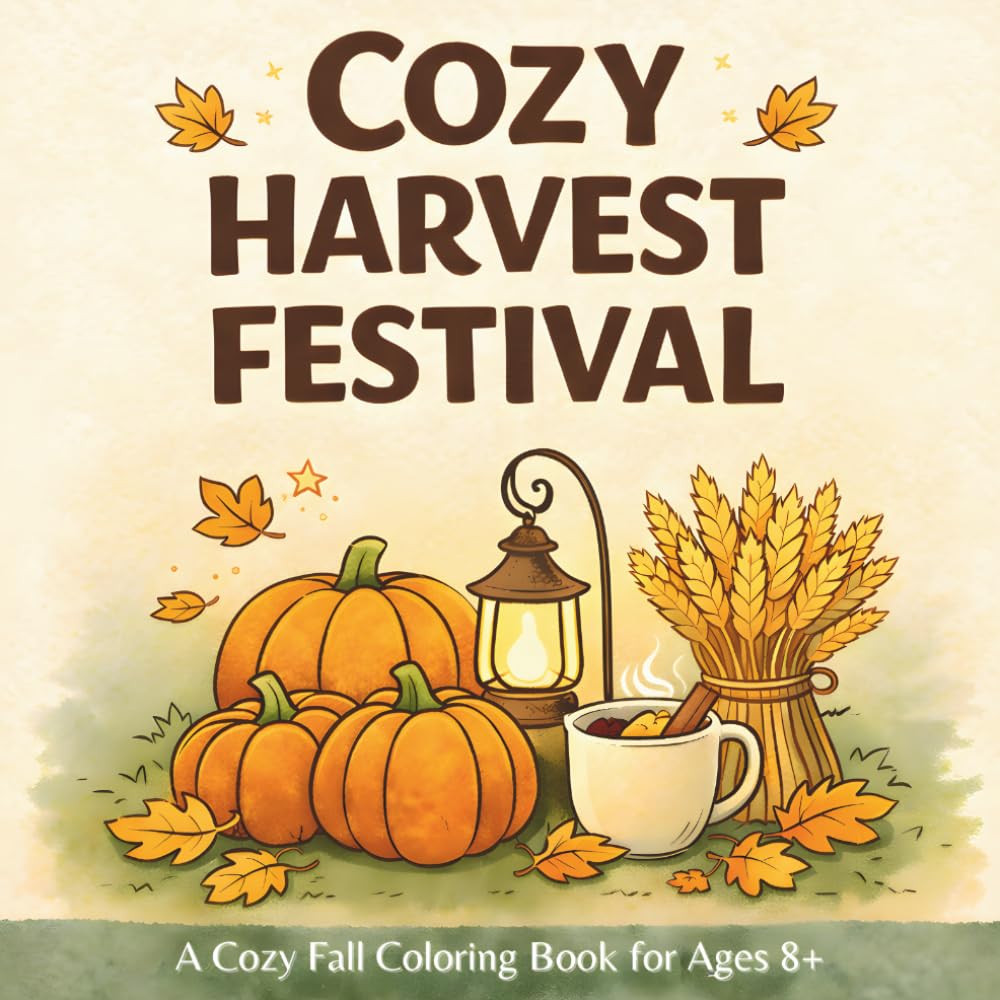 Cozy Harvest Festival: A Cozy Fall Coloring Book for Ages 8+ (Cozy Seasons)