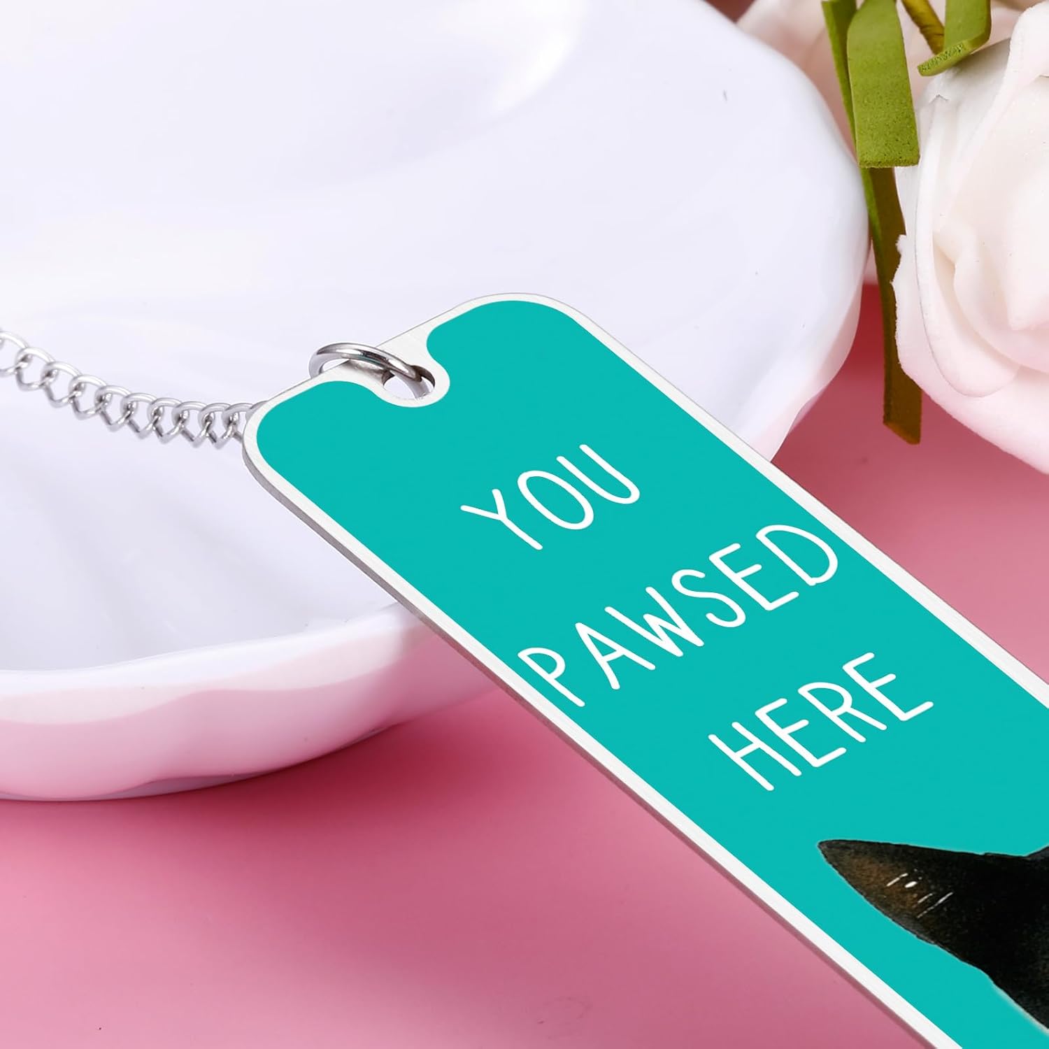 Cat Lover Gifts for Women Men, Black Cat Bookmark for Women Cat Lovers Friends Her, Book Marks for Reading, Reading Accessories for Book Lover, Bookish Gifts Christmas Stuffers - Image 7