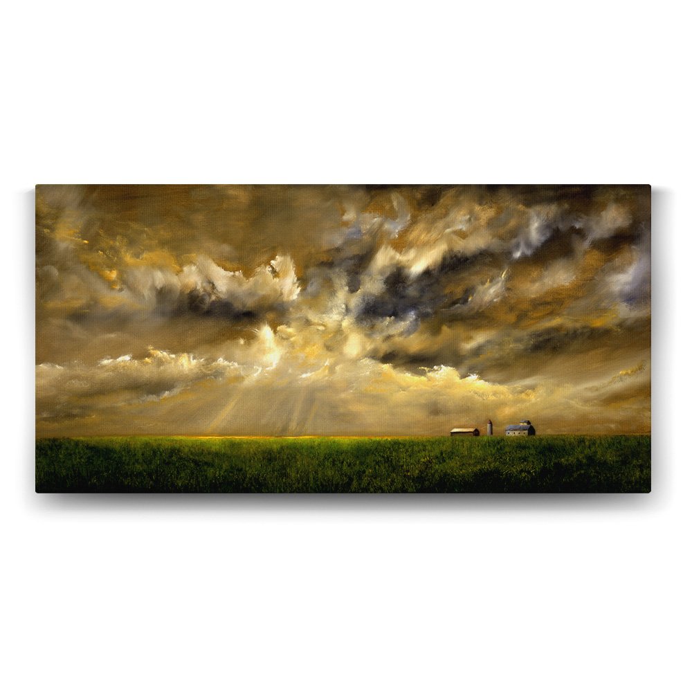 Gökyüzü Yağlıboya Tablosu - 120x60cm