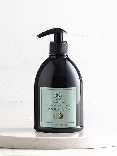 Miniatura 3 de Jabón líquido de aceite de oliva con aroma a coco, hidratante, lavado a mano para cocina y baño, botella de 16.9 onzas líquidas (paquete de 1)