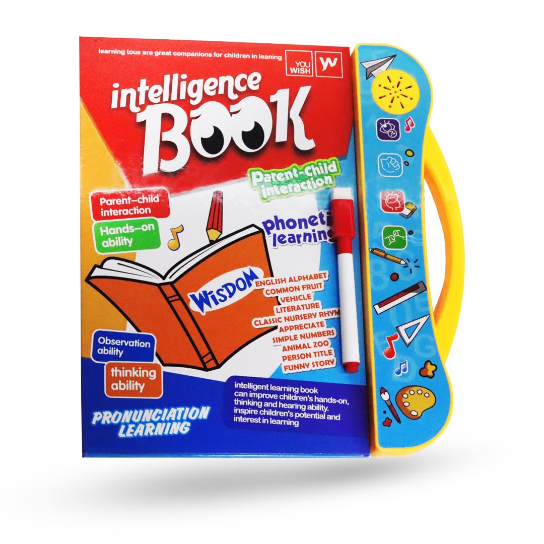 PLUSPOINT Intelligence Book Educational Learning English Letters & Words Learning Sound Book Fun Toys Activities with Numbers, Shapes, Animals Phonetic Learning Book for Toddlers (B0CPM2Z2SN) Amazon Price History, Amazon Price Tracker