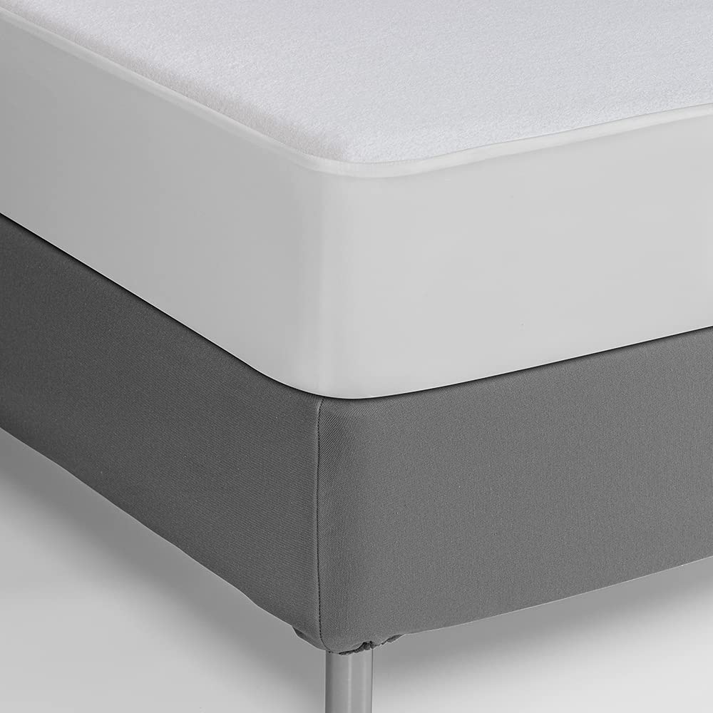 Set di 2 proteggi materasso impermeabile, assorbente e antiacaro, 90 x 190 cm
