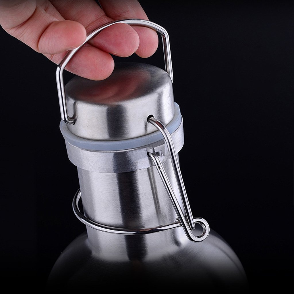 Sharplace Bouteille Isotherme, Gourde avec Couvercle en Acier Inoxydable d'Eau pour Camping, Randonnée, Sport, 180 cl