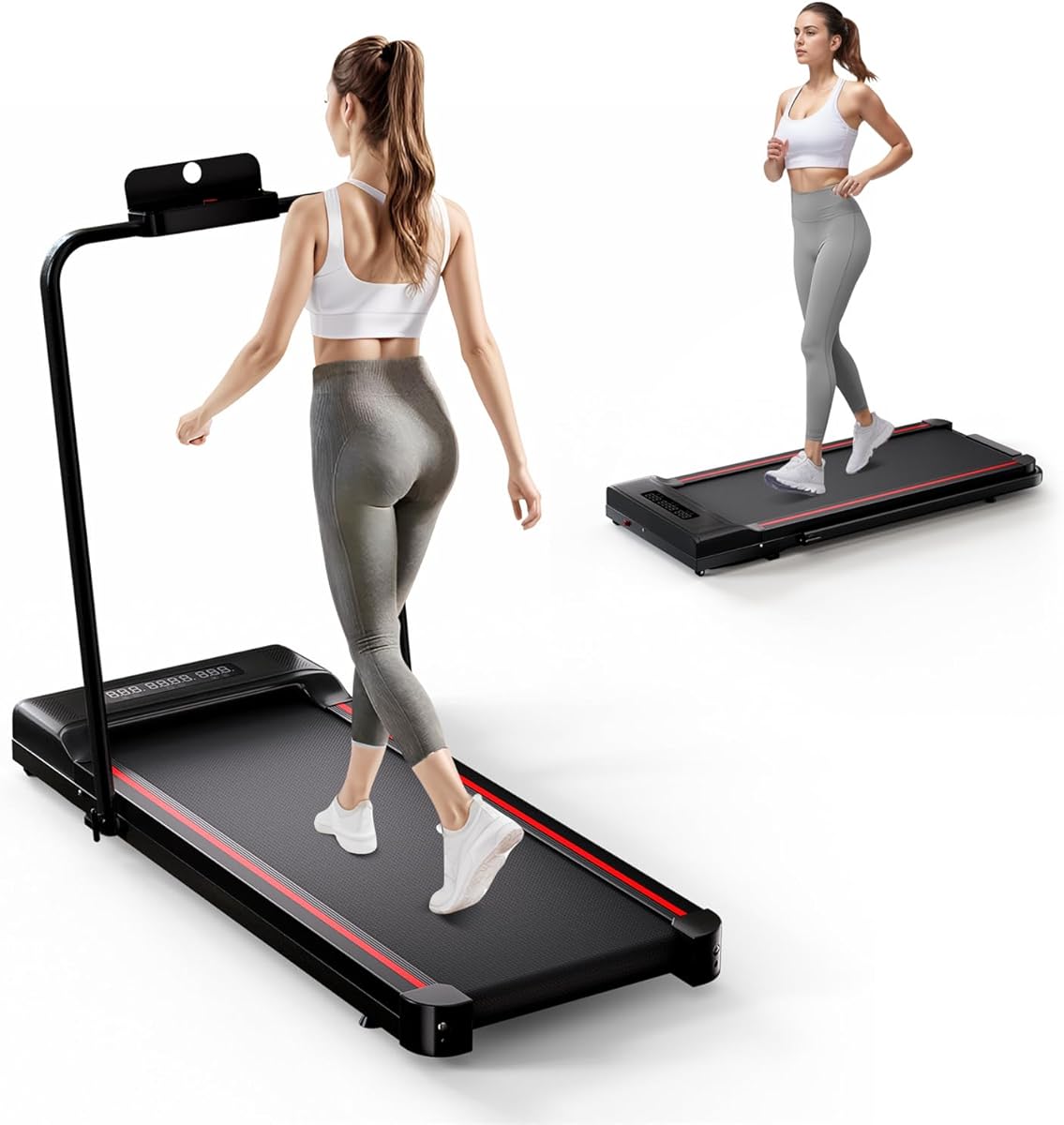 Sperax Klappbares Laufband für Zuhause 10KM/h, Portable Walking Pad für den Bürogebrauch, Leichtes Klapbar Laufband