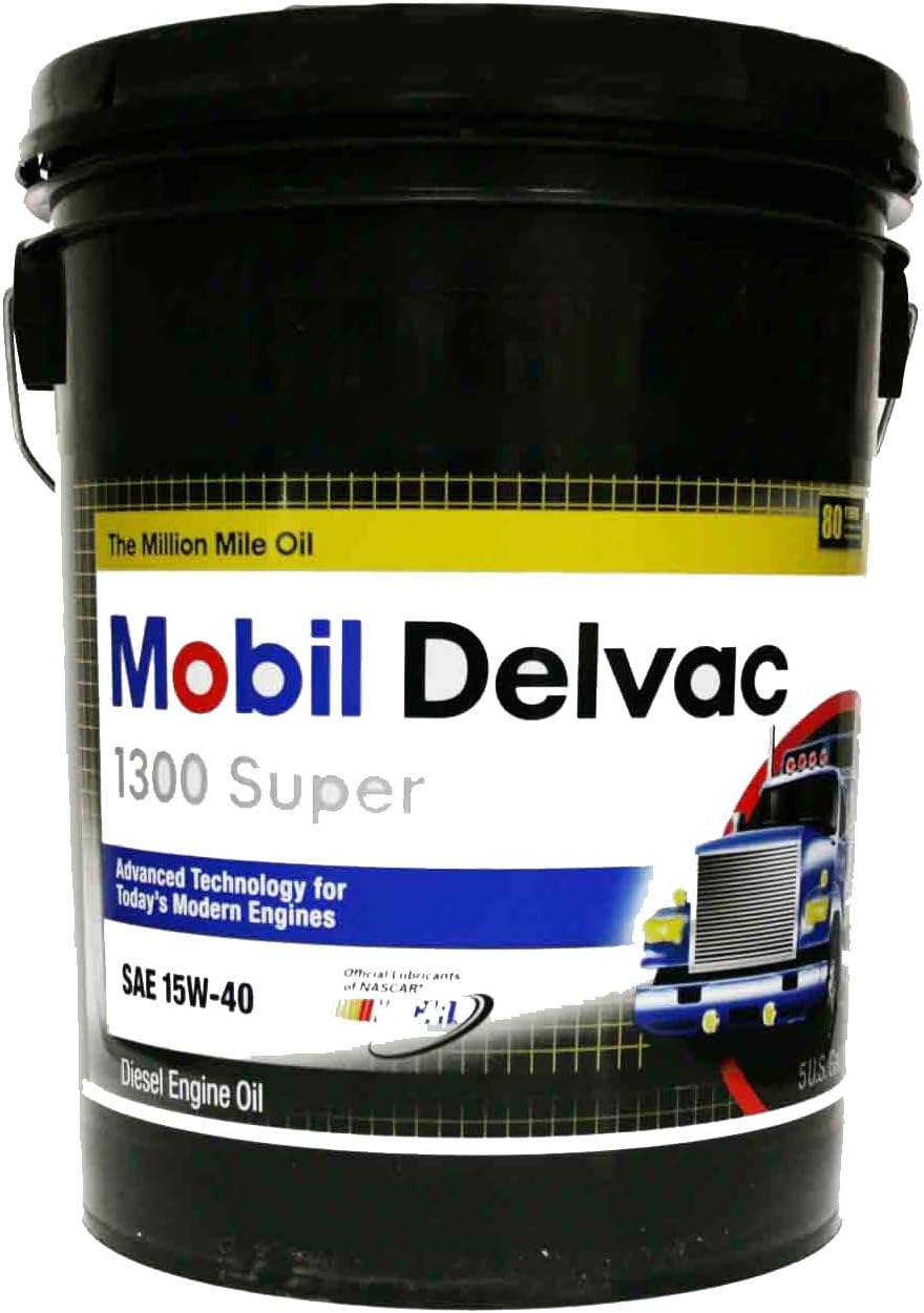 Mobil Super 96819 15W-40 Delvac 1300 Motor Oil - 1 Gallon (Pack of 4)