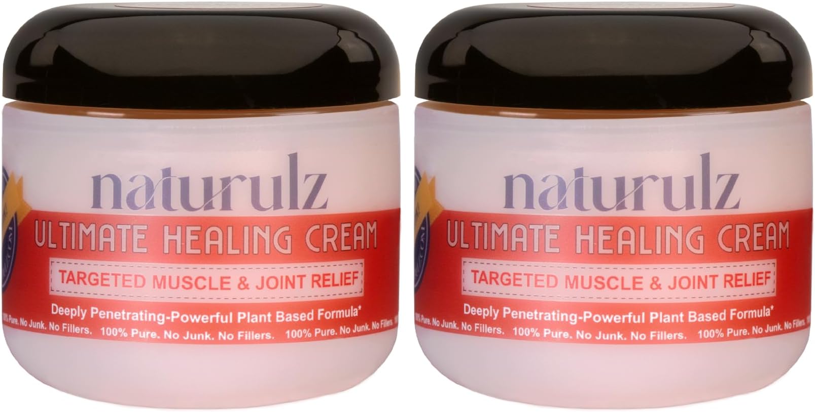 Naturulz Ultimate Healing Cream 4oz Bundle & Save – Plant-Based Topical for Daily Relief of Soreness, Stiffness & Discomfort in Back, Shoulder, Knee, Neck & Foot, Lightweight, Clean Ingredients