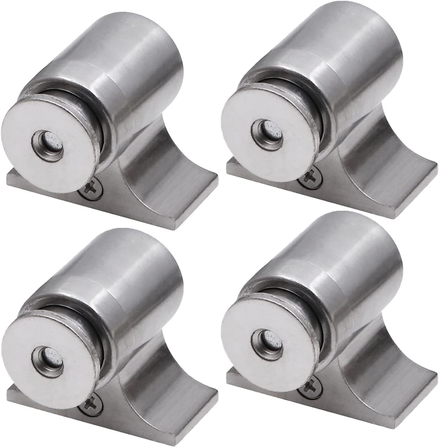 Magnetic Door Stop Fermaporta Magnetico In Metallo Da Pavimento In Acciaio Inossidabile Con Chiusura E Viti Montate