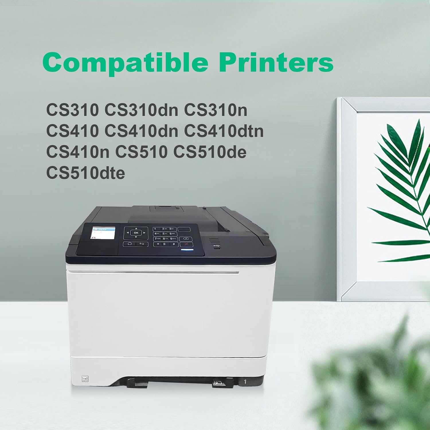 Remanufactured CS310 701H High Yield Toner Cartridge Replacement for Lexmark 70C1HK0 70C1HC0 70C1HY0 70C1HM0 for CS310 CS310dn CS310n CS410 CS410n CS510 CS510de Printer (4 Pack)