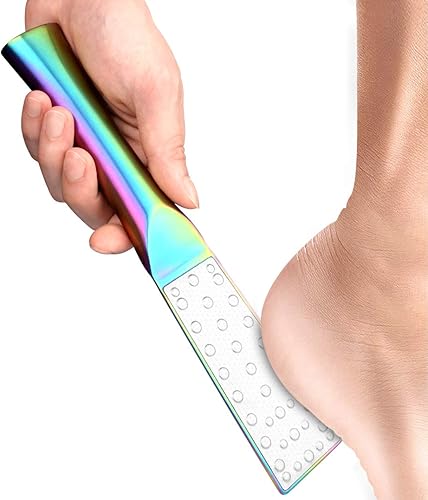 Miniatura 2 de Paquete de 2 limas de pedicura para pies, removedor de callos de doble cara, de acero inoxidable, accesorios profesionales para callos de piel
