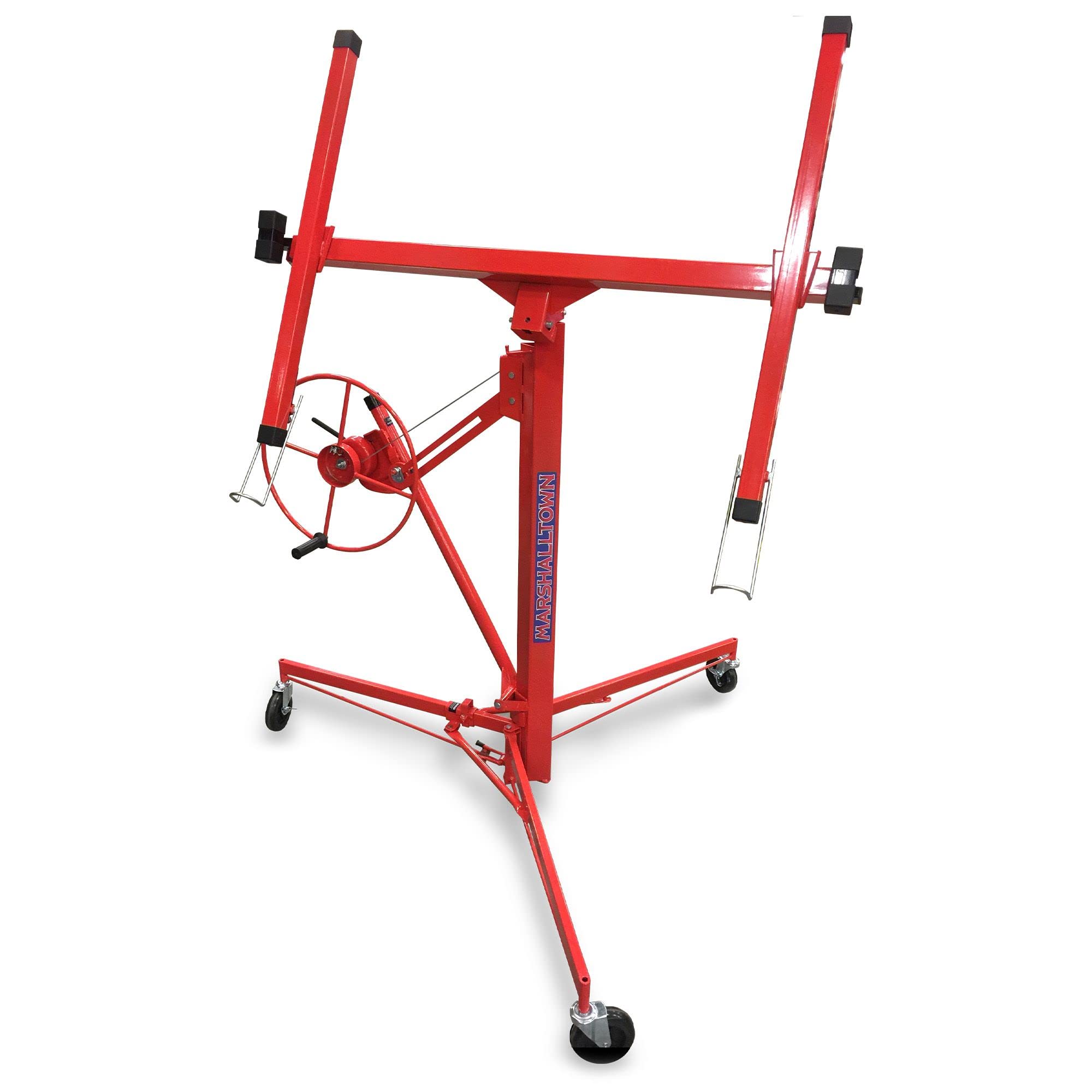 MARSHALLTOWN Drywall Lift, Residential/Commercial Series, 11 Foot, Load up to 150 Pounds of Drywall Sheets, Cable-Driven with Manual Winch and Cam