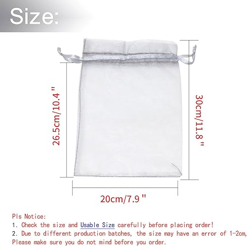 Miniatura 366 de Dealglad 100pcs Drawstring Organza bolsas de joyería caramelo para fiestas, casamientos, regalos Negro