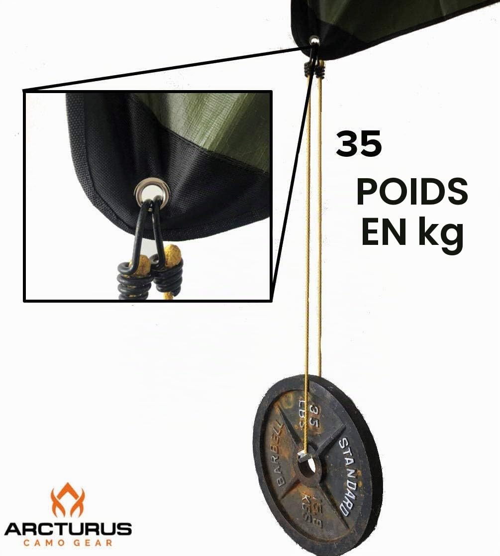 Arcturus Outdoor Couverture de Survie - Thermique, de réflexion, d'urgence - 60" x 82" (Vert Olive)