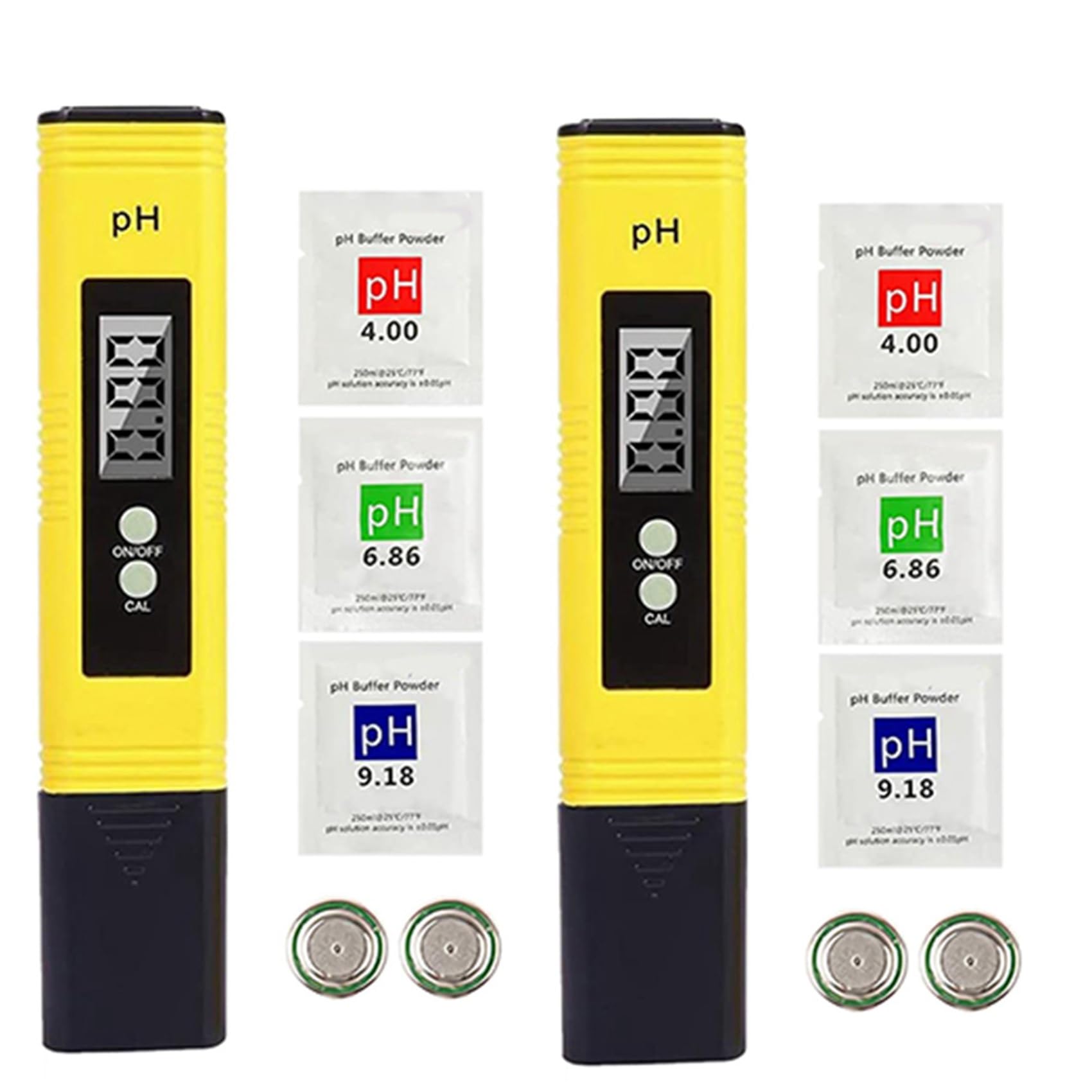 2X PH Meter Tester Digital PH Meter 0.01 PH Water Quality Test Digital Tester for Kitchen, Aquarium, Pool, Laboratory