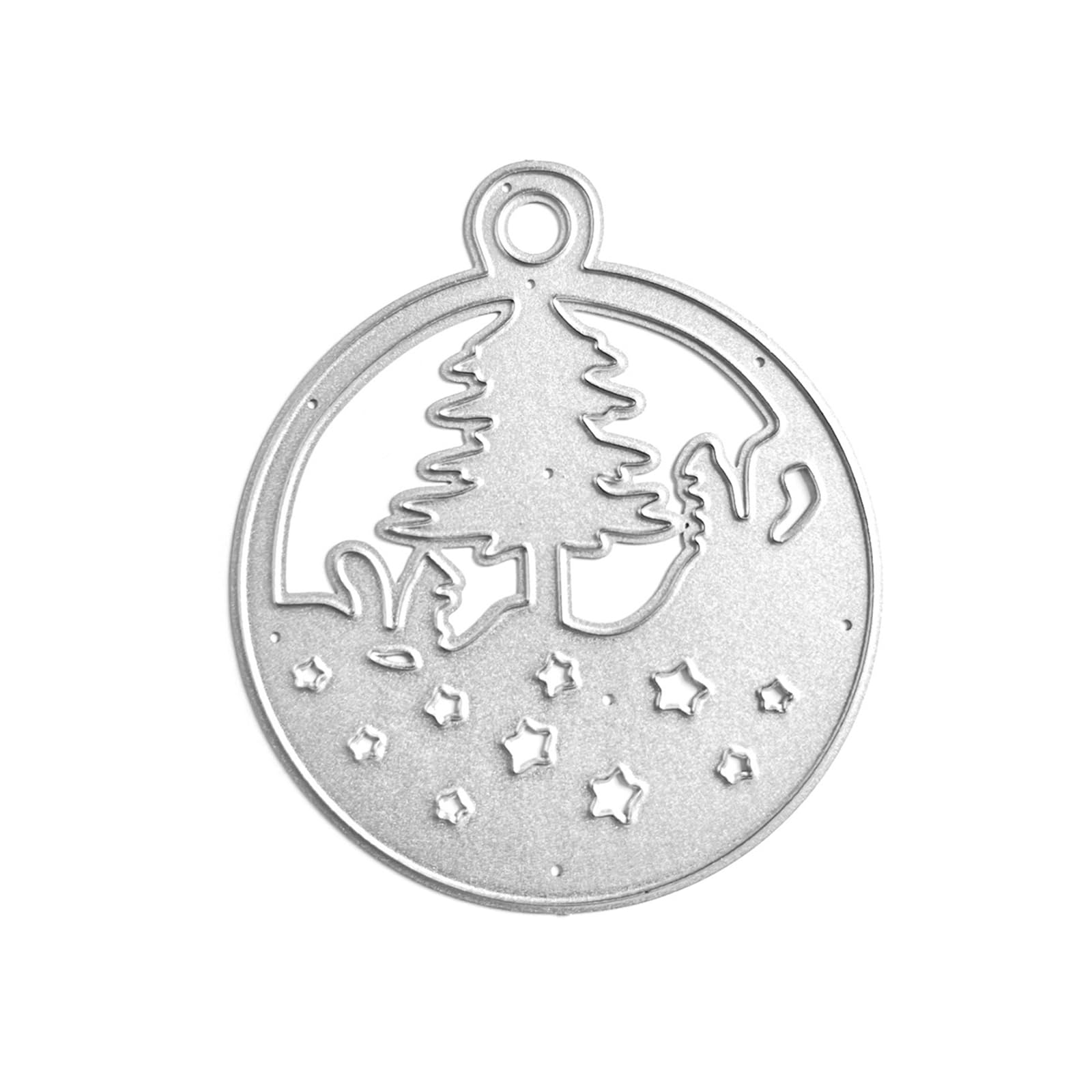 NEWFT Christmas Pendant Metal Cutting Dies Stencils for Scrapbooking Decorative Embossing Paper Cards Template Die Cuts Metal Cutting Dies