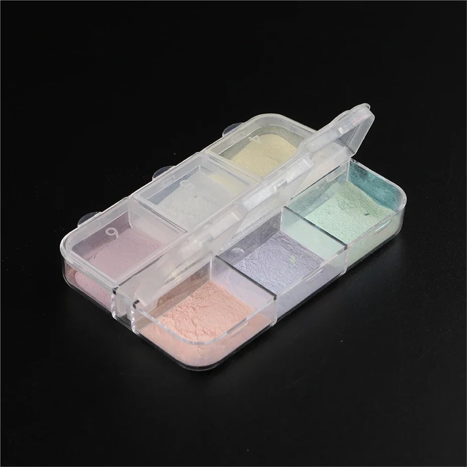Polvere cromata unghie Polvere for unghie a specchio al chiaro di luna Pigmenti metallici effetto cromo Smalto gel Polvere laser Glitter Aurora Shiny Pearl Nail manicure per Manicure(1909-50)