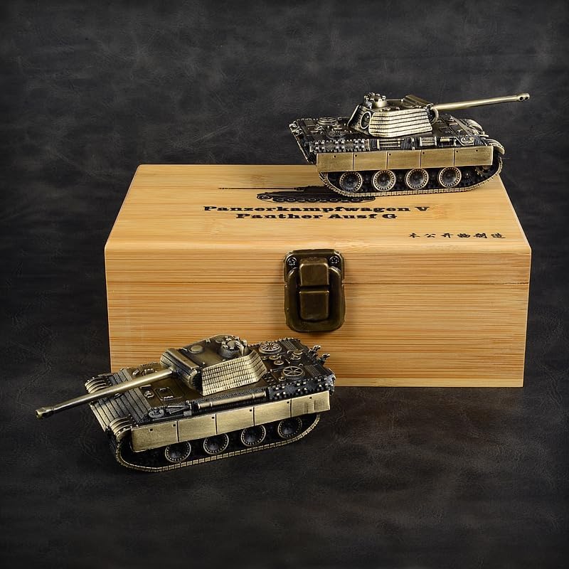 German Panther Tank All-Metal Model Military Model Furniture for Display (Bronze)