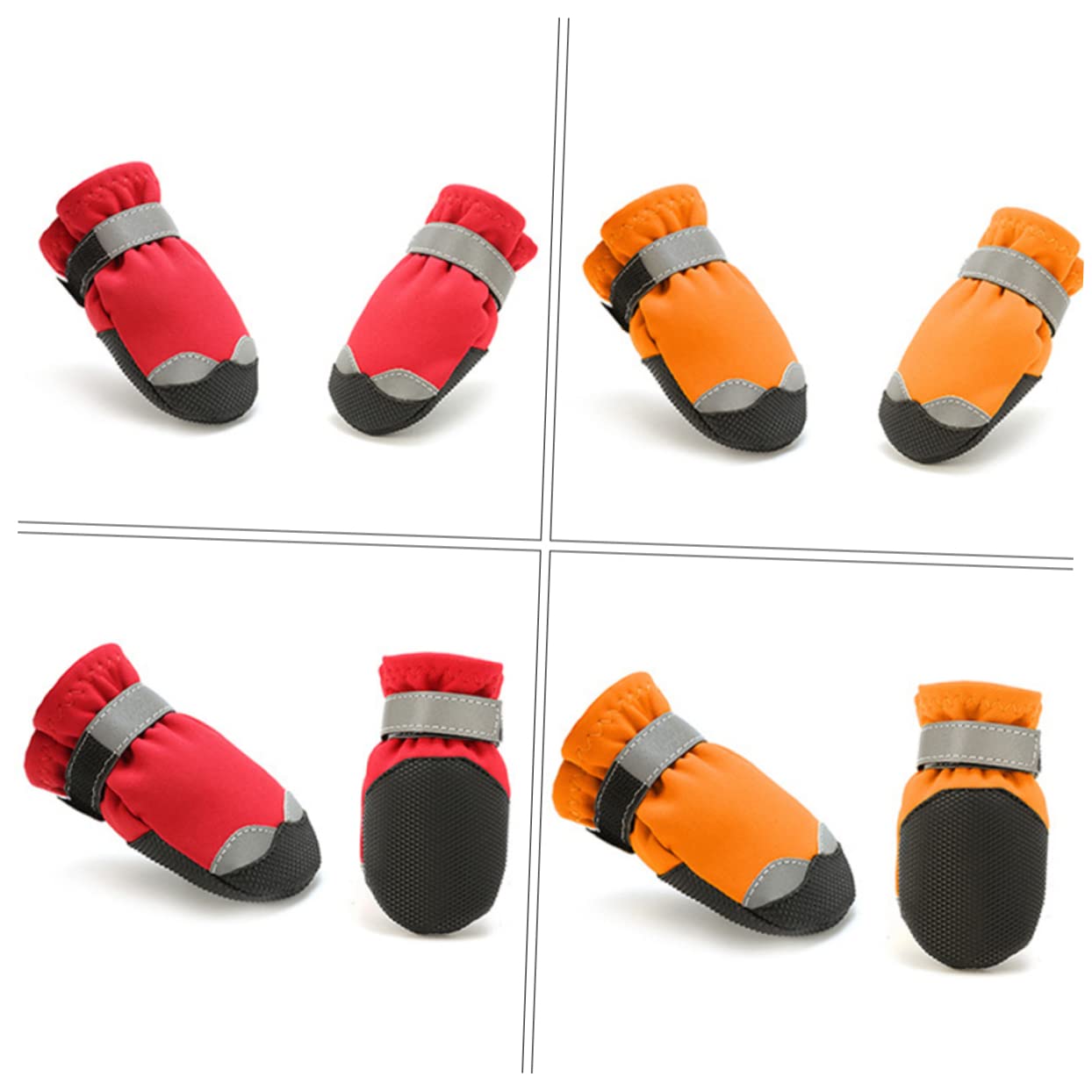 PRETYZOOM 3 Sets Welpen Schnee Stiefel Reflektierende Streifen Hund Outdoor Schuhe Für Sicher
