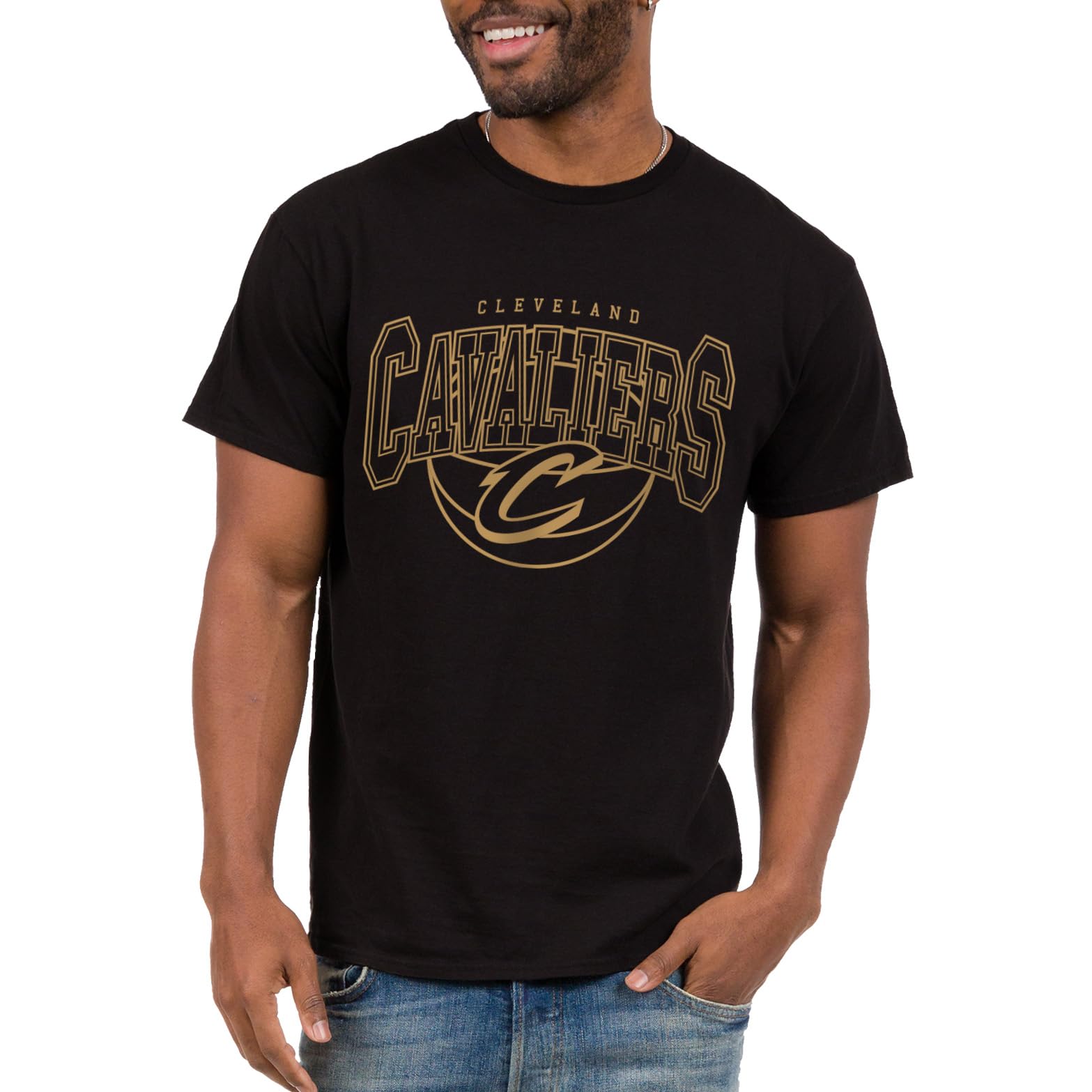 Junk Food Men's Standard NBA Monochromatic Logo Arch-Adult Short Sleeve Fan T-Shirt Women