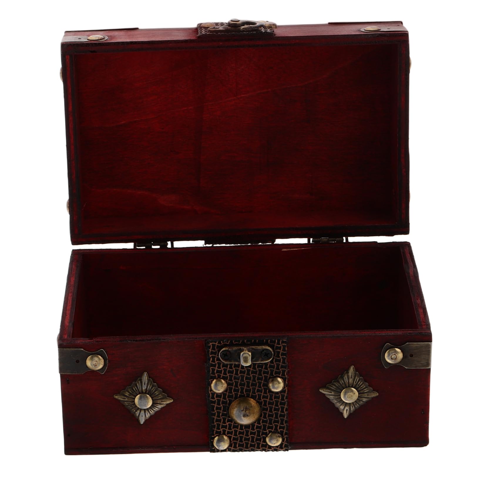 Coffret bois vintage Beaupretty : boîte de rangement artisanale et écrin à bijoux rétro