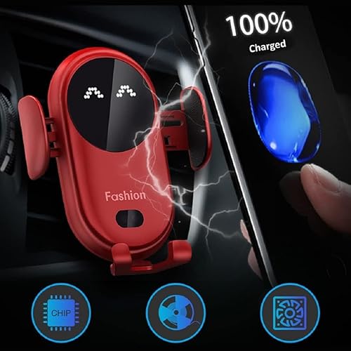 Miniatura 3 de Smartcar - Cargador inalámbrico para teléfono, soporte de teléfono celular de moda para automóvil, cargador inteligente para teléfono, cargador