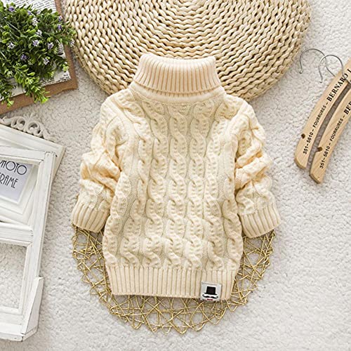 Pull enfant hiver design blanc virevel vêtement une pièce chaud taille 4T