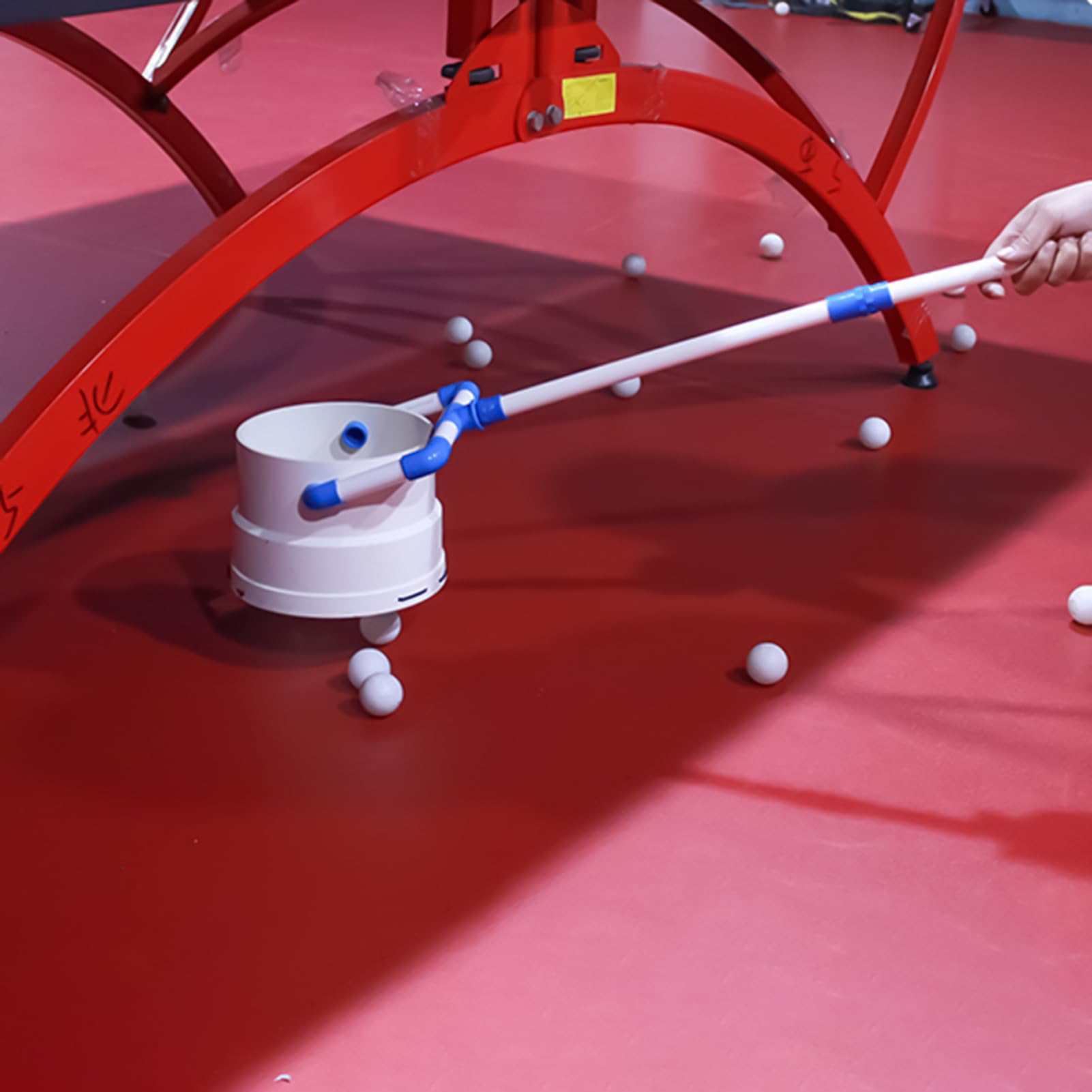 Cestino per palline da tennis, in polipropilene, raccoglitore per palline da tennis multiple, accessorio regolabile per pratica, per cortile all'aperto