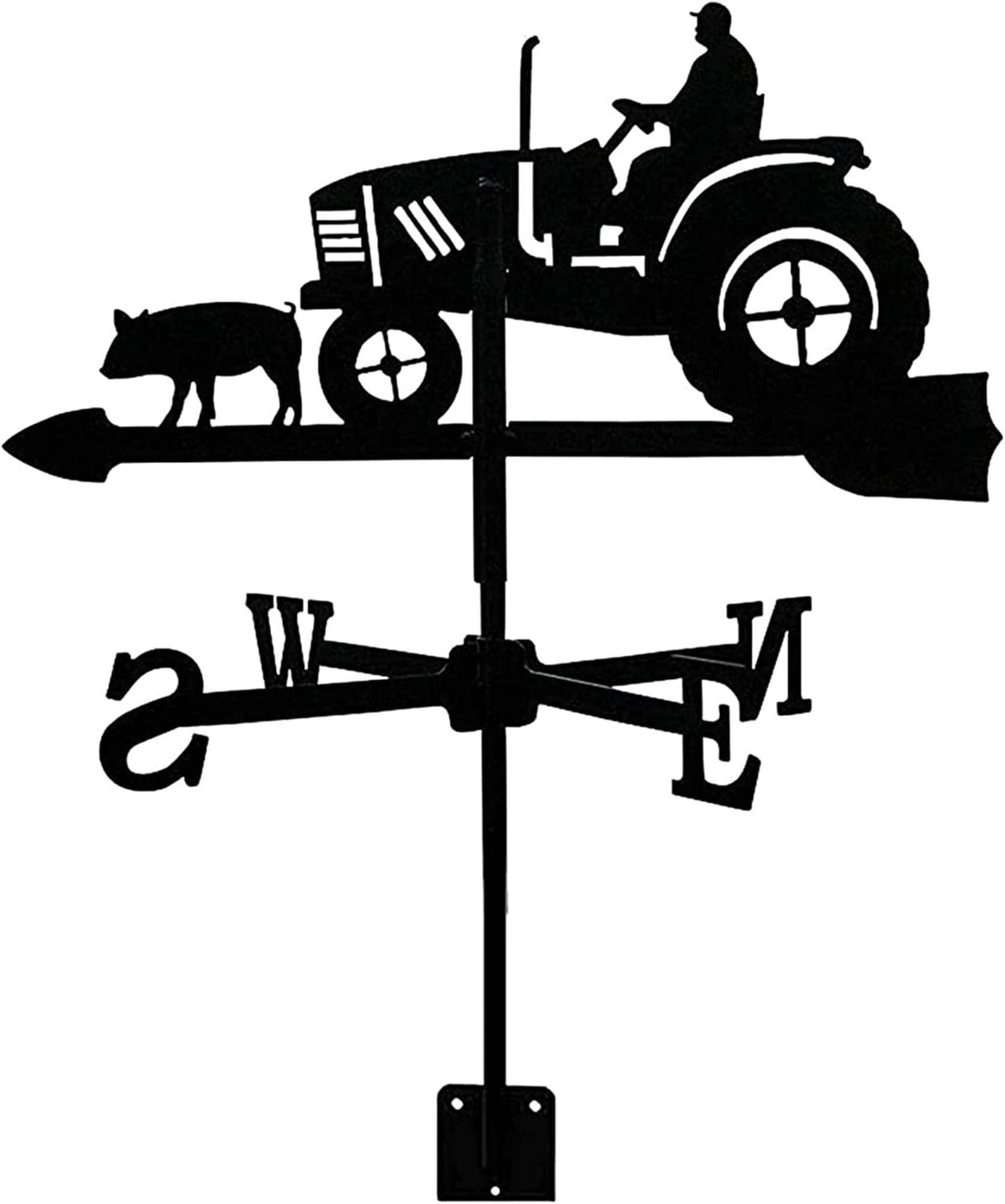 TAXXII wind vane Metal Weather Vane Vintage Weathervane Durable Wind Direction Indicator for Outdoor Garden Roof Paddock Decoration