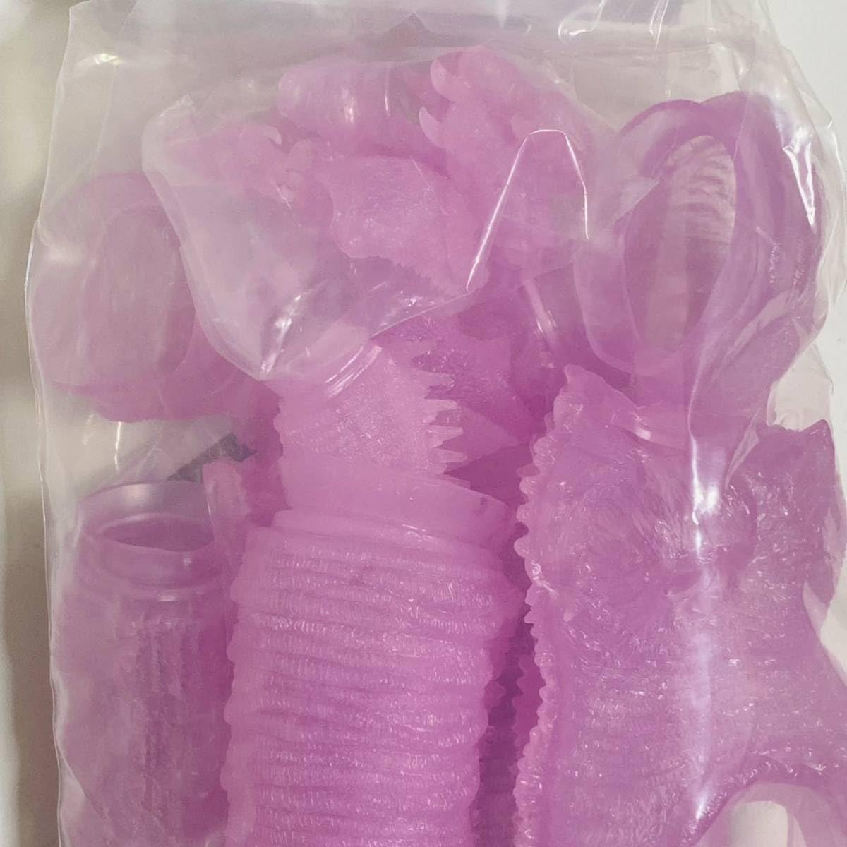 エクスプラスシンゴジラソフビ組立キット咆哮蓄光パープルクリア