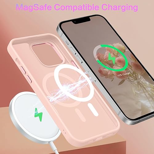 Miniatura 2 de BENTOBEN Funda magnética para iPhone 13 Pro Max, iPhone 13 Pro Max compatible con MagSafe, translúcida mate, delgada, a prueba de golpes, para