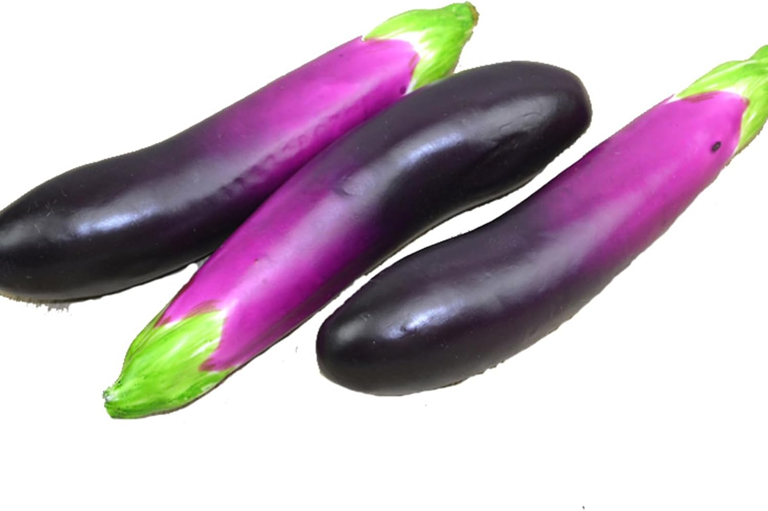 2pcs Simulation Eggplants Versatile Foam Eggplants Artificial Simulation Aubergines Vegetable Photography Props
