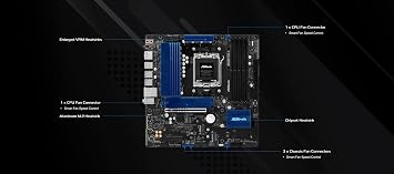 ASRock B850M Pro-A mATX Anakart, AMD AM5 Ryzen 9000 & 8000, DDR5, 3x M.2 SSD, 4k 120Hz, AMD Expo
