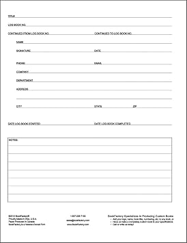 BookFactory Marketing Making Log Book/Journal/Logbook - 120 Page, 8.5''x11'', Black Hardbound (XLog-120-7CS-A-L-Black(Marketing Making Log Book))