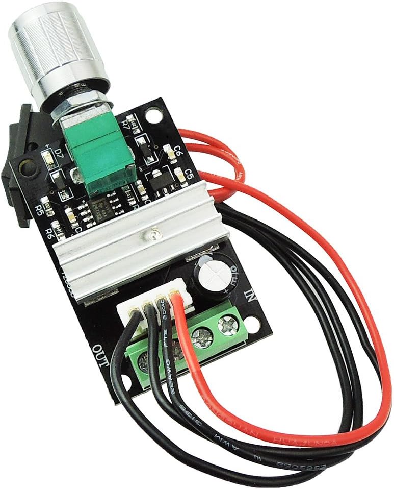 uniquegoods 6V 12V 24V 28V 3A 80W DC Motor Speed Controller (PWM) Speed Adjustable Reversible Switch 1203BB DC Motor Driver Reversing : Industrial & Scientific