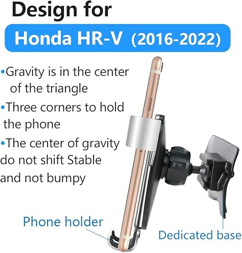 Miniatura 6 de Soporte para teléfono de coche para HRV HR-V 2023 2024 Teléfonos grandes con funda, accesorios para automóviles, soporte de navegación, decoración