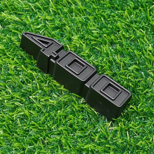 Image of Right & Left Rocker Panel Badge 3D Metal Emblems Nameplate Replacement for 3986990 1971-1975 inch400 inch 2Pc (Matte Black)