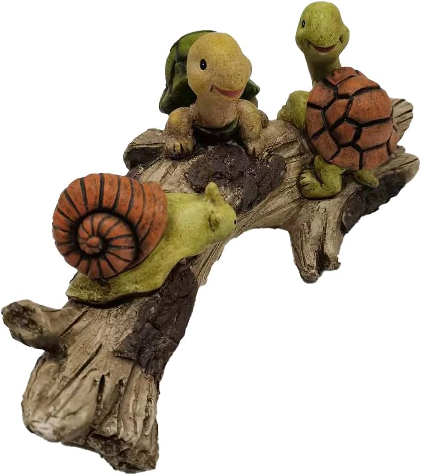Intricate Turtle Garden Ornaments Outdoor, Gardening Gifts for Women Mum Dad Birthday Housewarming, Hand-Painted Resin - Image 4