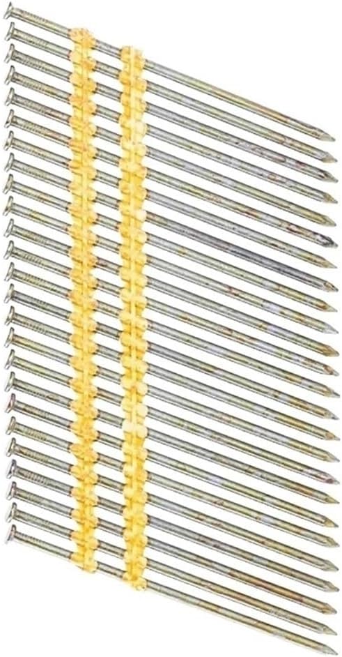 90mm Electric Galvanzied Shank, Smooth Nail for Construction Industry, 21 Degree Round Head Oblique Nails 250pcs