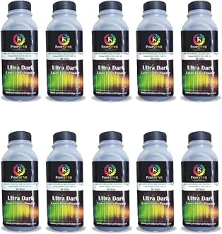 - Print Star Ultra Dark Toner Powder Compatible with HP 88A, 78A, 36A, 83A, 35A, 85A and Canon 925, 328, 326, 337 Toner Cartridges | High-Yield Rich Black Printing | Easy Refill Pack of 10 (80 g Each)