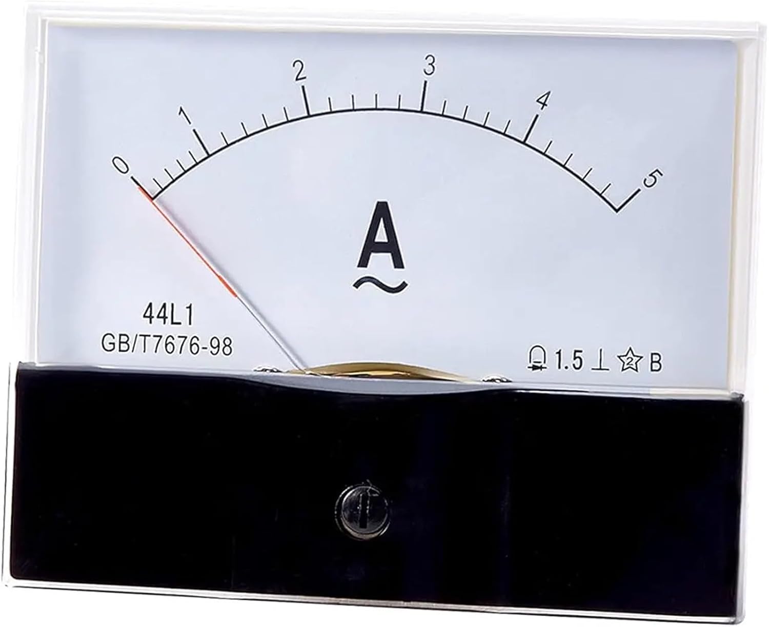 44L1 Pointer Type AC Ammeter 1A2A3A5A10A20A30A50A Analog Current Panel Amp Ammeter Gauge Meter 1.5 1Pcs(1A)