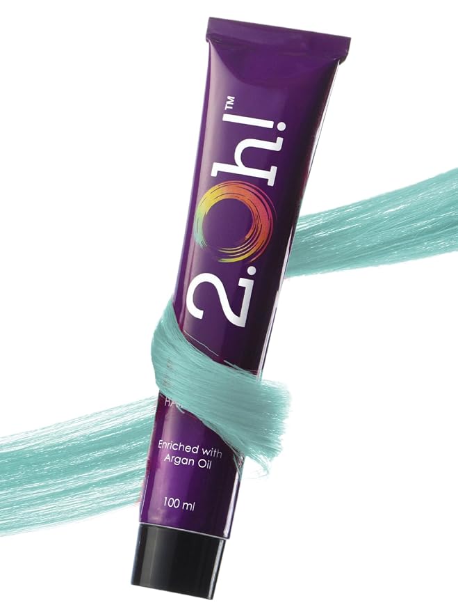 2.Oh! Italian- Tropical Blue Hair Color For Women & Men | Ammonia-Free DIY Semi Permanent Hair Color | Enriched with Argan Oil | Lasts upto 6-8 Washes