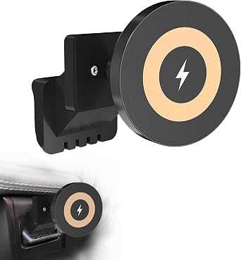 Upgraded Magnetic Charging Phone Holder Compatible with Ford F150 Coin Tray2021-2025, Rectangular Coin Holder Adapter for Custom Phone Mount, Compatible with Any Smartphone Charging model