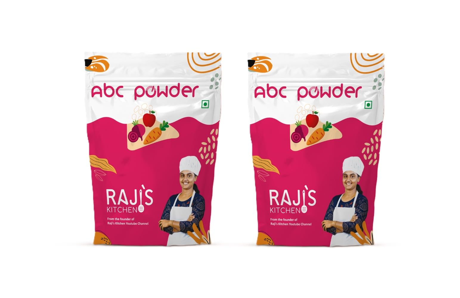 Raji's Kitchen ABC Powder, 100% Natural Daily Nutrition, No Sugar, No Preservatives, Kid-Friendly Superfood Blend with Apple, Beetroot, Carrot, Almond, Cashew, Pista, Cardamom, Makhana, Pack of 2-image-46