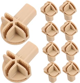 PRETYZOOM 10Pcs Plastic Closet Connectors for Wire Cube Storage Strong Stability and Quick Setup for Modular Furniture Pet Enclosures and Closet Systems and Reliable