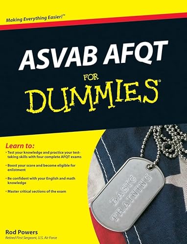 For Dummies Powers, Rod Asvab Afqt For Dummies cover