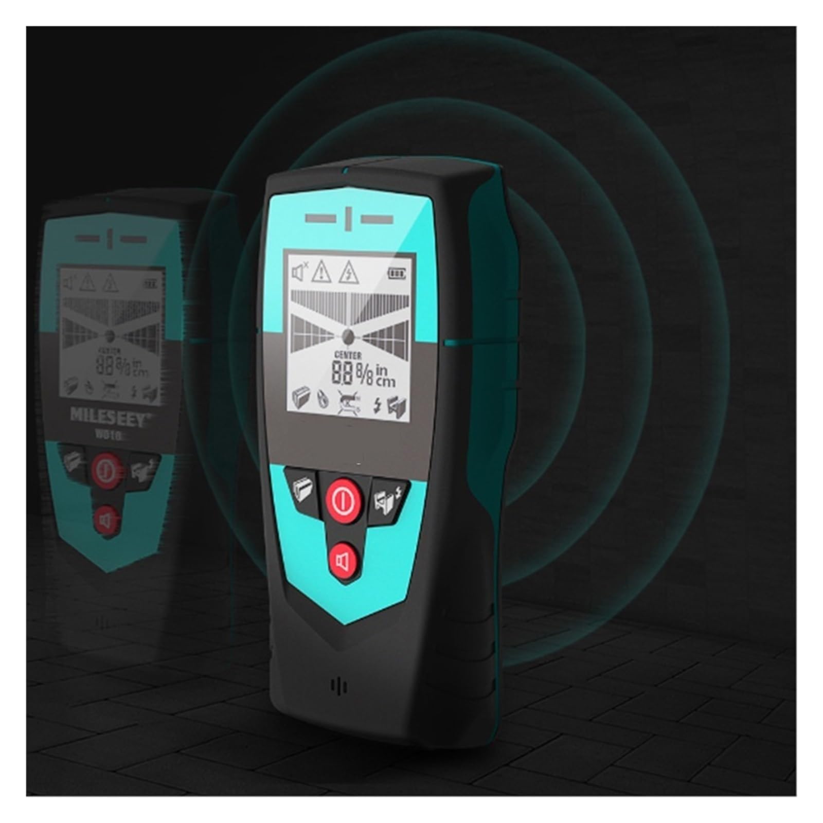 Detector de Vigas, Detector de Pared multifunción con Sensor de área Grande, Detector de Metales, Detector de Vigas portátil, escáner de Pared, Detector de Cables para Madera, Metal y Cables